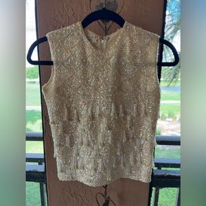 Vintage 1940’s Beaded Sequins Top